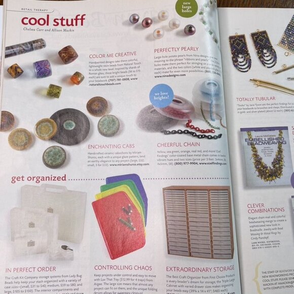 Beadwork Magazine Jewelry Crafting Book u Oct Nov 2010 Vol 13 No 6 - Picture 7 of 7